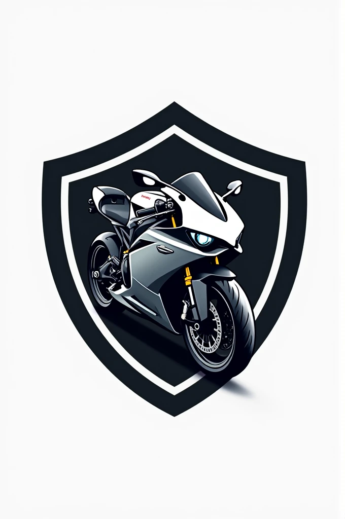 Create a logo for a company that provides home security with a 160 motorcycle