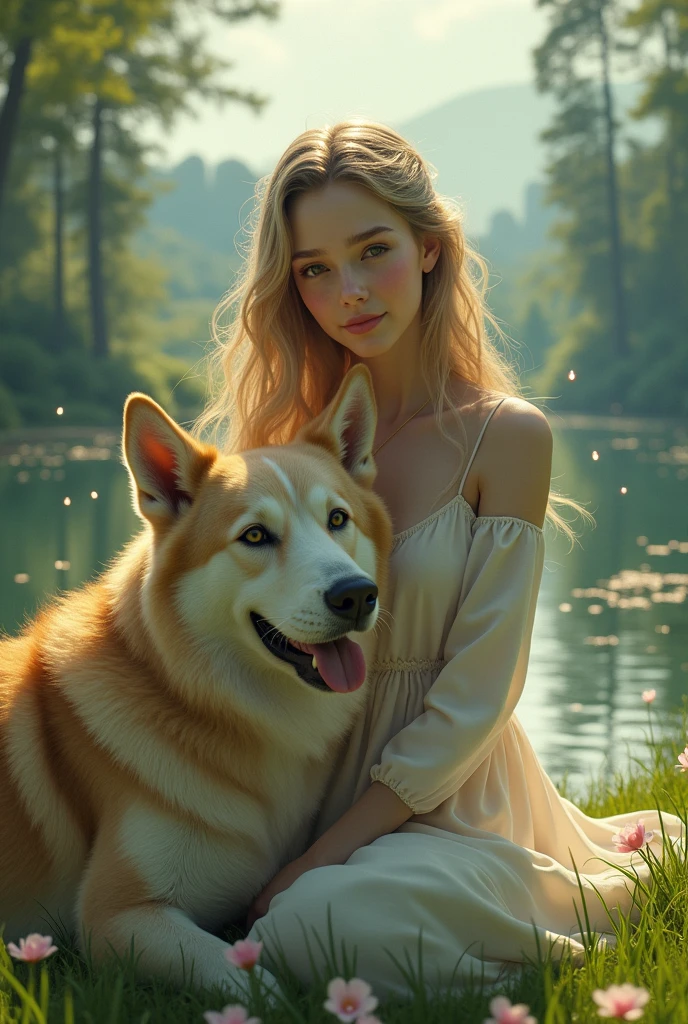 Because he became a woman? Do that boy in the previous image with the dog