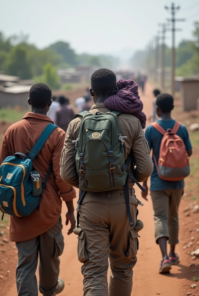 Some people migrating sadly and forcefully because of war and disasters