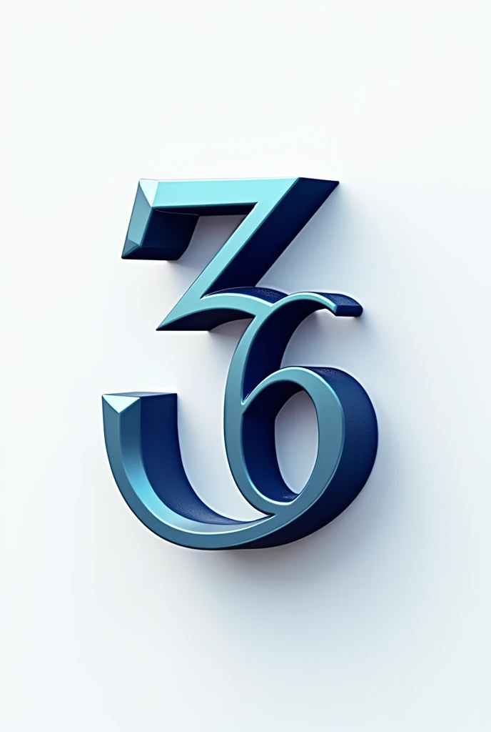 Logo with number three and six