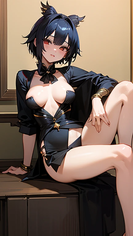 Konjiki no Yami (to love ru), detailed, masterpiece, skimpy outfit, high quality, masterpiece