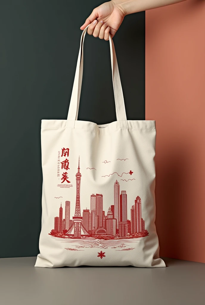 Canvas bag design theme：Shanghai Property Services，Chinese style