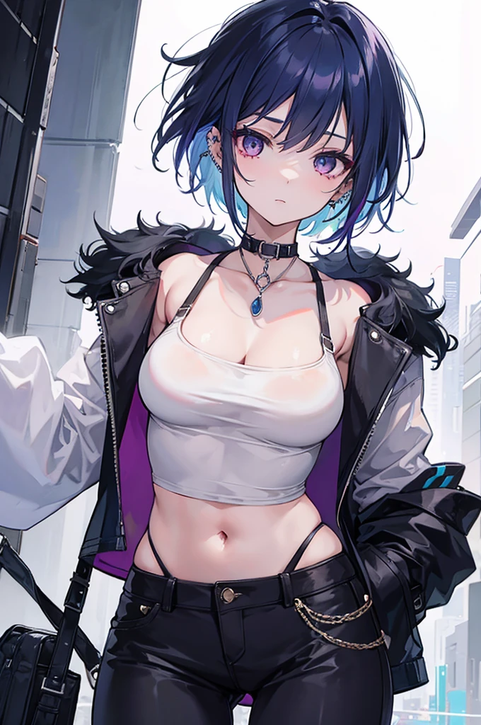 girl with、frontage、bobhair、top-quality、Contrasty、large full breasts、big butts、cute little