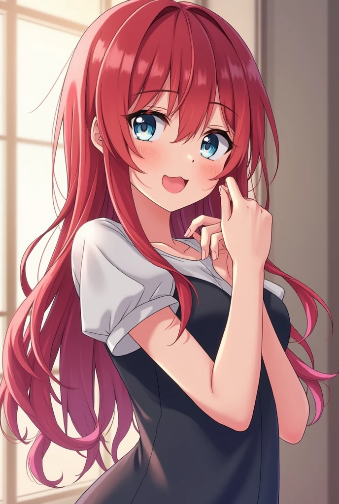 create an image of an anime girl having oral sex