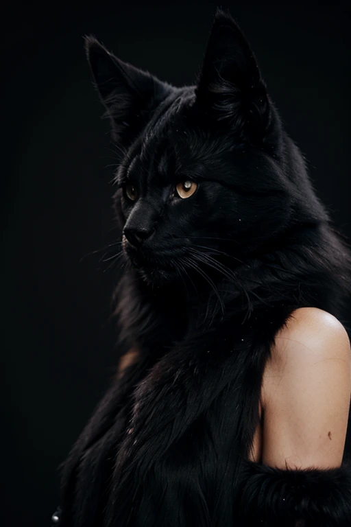 black fur, Surrealism, 8k, Super detail