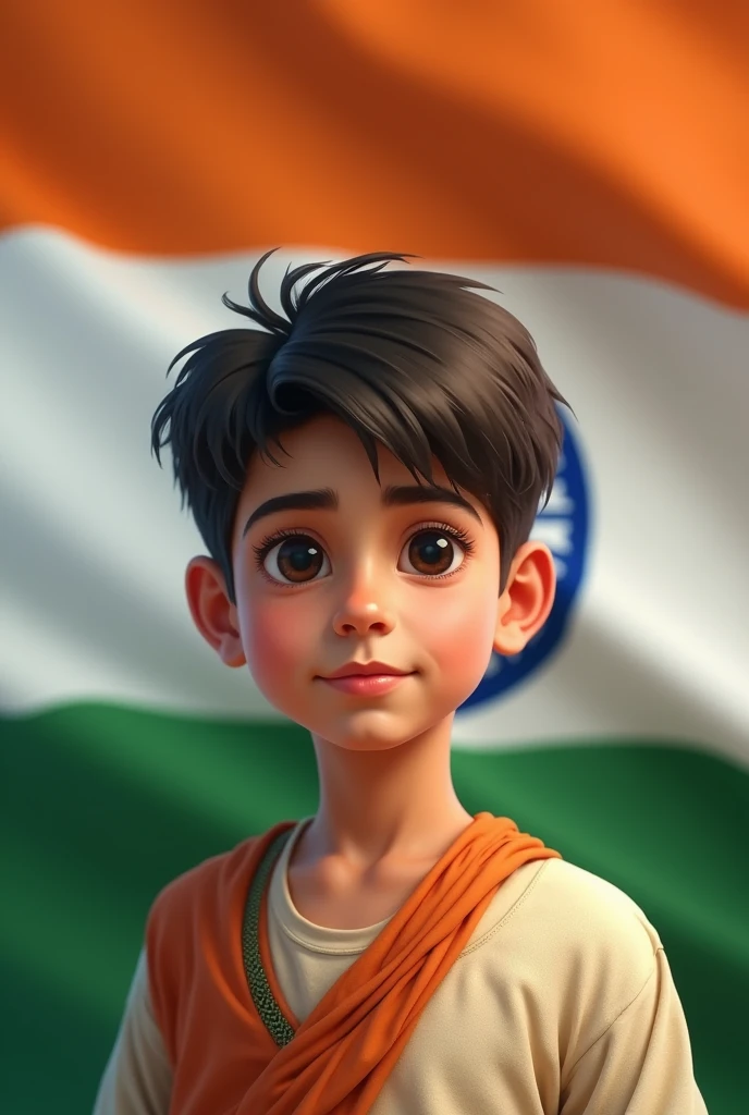 Boy is also in the Indian flag .