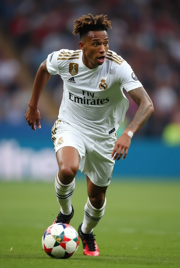 I want to create the image of Endrick, a Real Madrid player.
