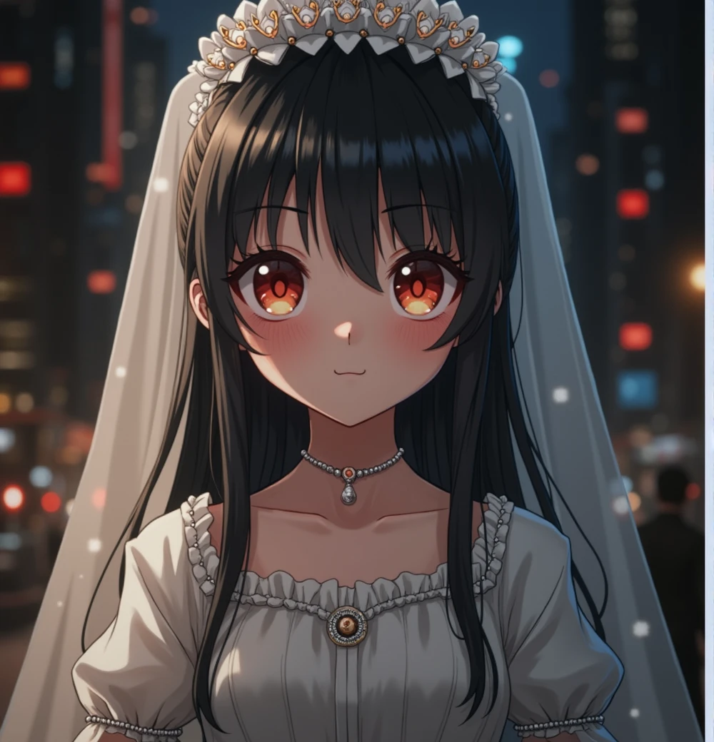 Cute anime boy big eyes suit