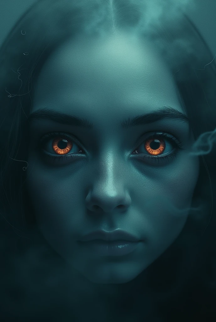 Background for a video clip with eyes and a title that says look into my eyes
