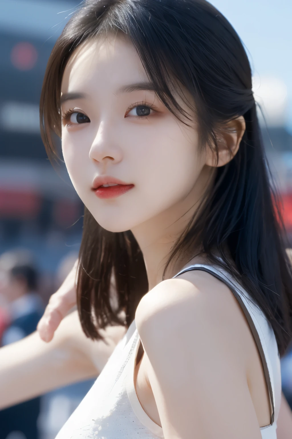 masterpiece、Highest quality、Detailed face、Japanese women、Woman in her 20s、Cheerleader、Dynamic pose
