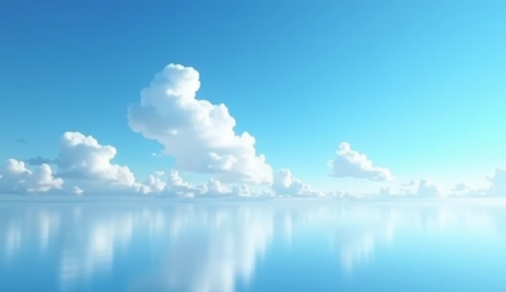 Blue sky、White Cloud、Clean background image、Dark blue and light blue interweave，Desktop photo