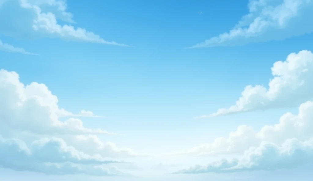 The sky of dark blue and light blue、White Cloud、Clean background image、，Desktop photo