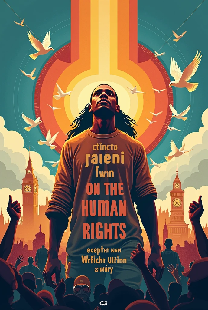 generate a poster about human rights
