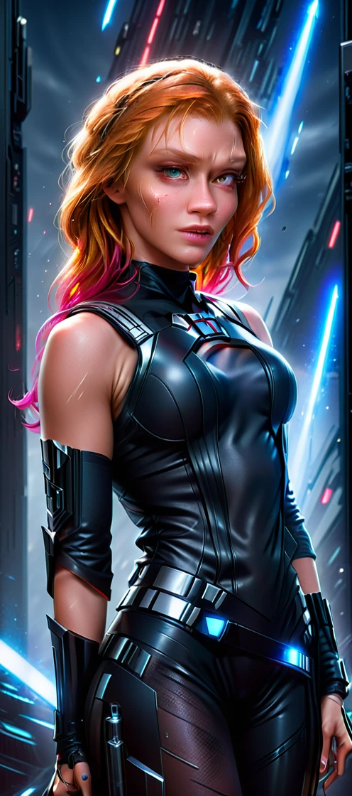 Techwear fashion breathtaking, natural light, dynamic angle, (anti-aliasing:1.2), elegant, soft scattered light, dramatic scene light saber . Futuristic, cyberpunk, urban, (tactical:1.23), sleek, dark, highly detailed digital painting, artstation, concept art, smooth, sharp focus, illustration, art by artgerm and greg rutkowski and alphonse mucha
