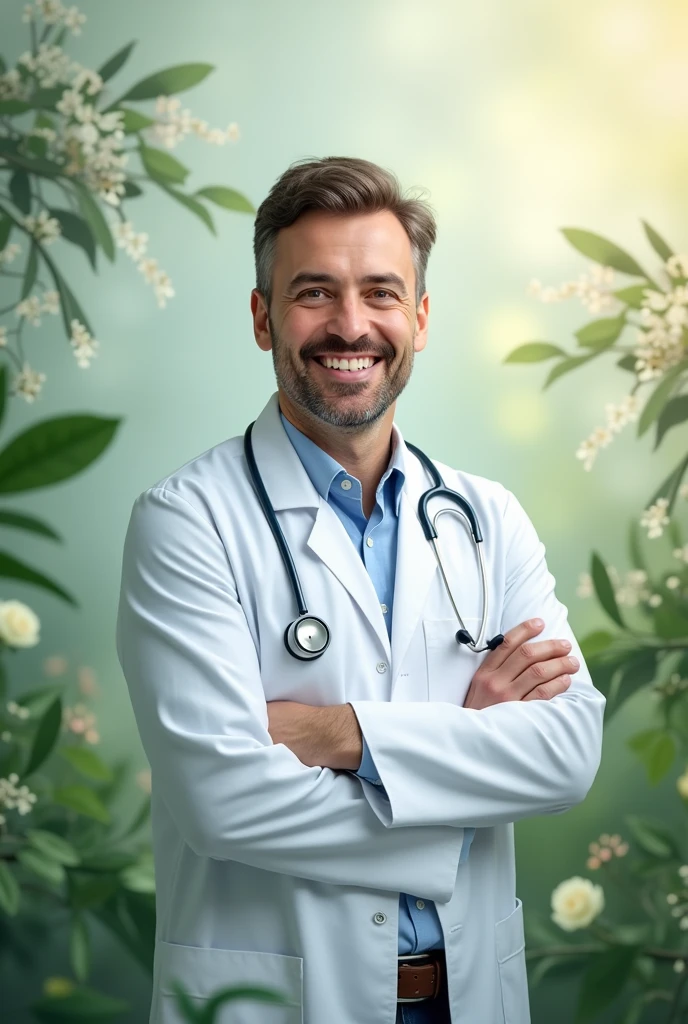 Make a book cover for total health with a doctor 
