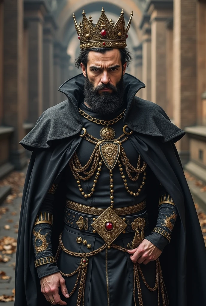 "king" IN GOTHIC STREET STYLE FOR A TATTOO