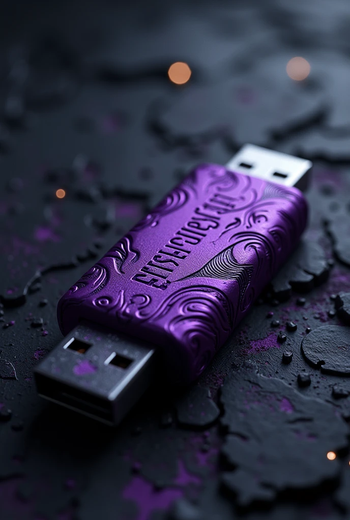 JA purple USB memory stick containing the Joker's memories, with the words
