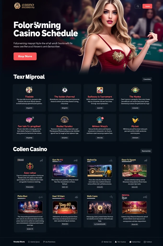 Imagine an online casino schedule