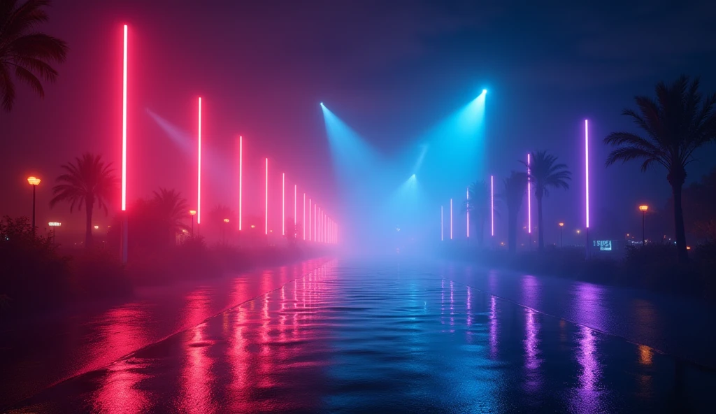 I wanted an image with colorful show lights