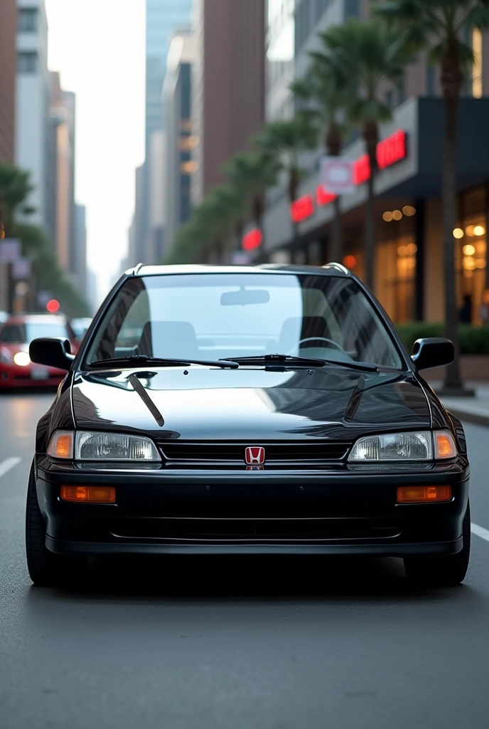 Honda Civic 1992 model four doors black color 