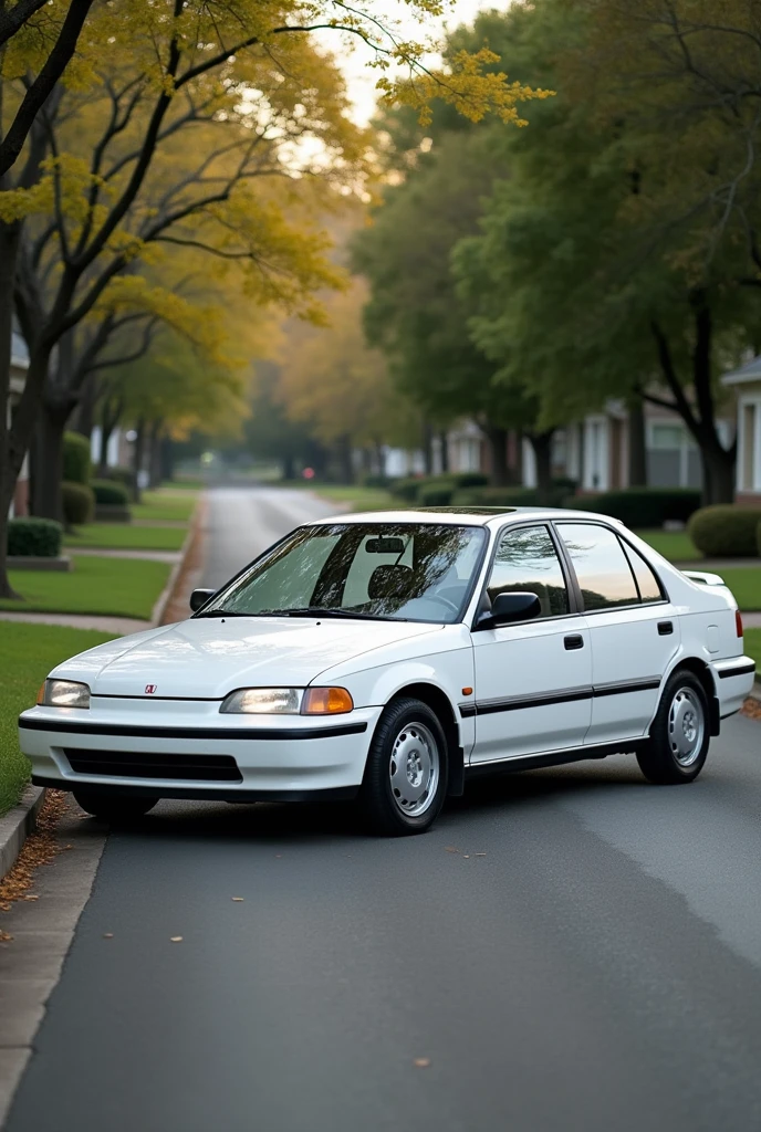 Honda Civic 1992 model four doors white color