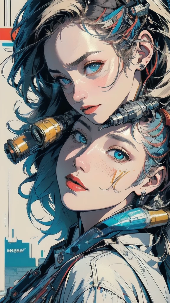 (((masterpiece, highest quality))),(((solo:1.2))),(((1girl:1.2))),32k wallpaper, very detailed, poster, vintage science fiction,(((((geometric cinematic movie poster))))), (bauhaus), shape,(((abstract))),(mid century modern),movie poster,(((((portfolio))))),(((((Close-up))))),(((((bust up))))),((((more various angle)))),(((highlight))),((((heterochromia)))),(((complete. detailed face))),(((Extremely talented))),(((((most complecated machine))))),(((((unlimited mechanic Workaholic))))),(((Absolutely detailed Mighty machines background))),((((phenomenal dynamic poses))))