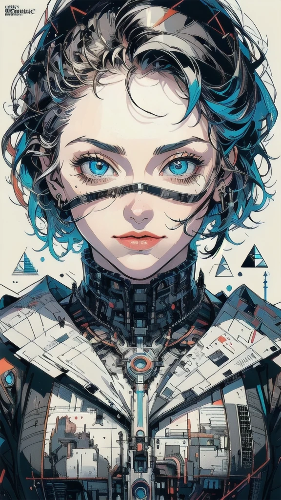 (((masterpiece, highest quality))),(((solo:1.2))),(((1girl:1.2))),32k wallpaper, very detailed, poster, vintage science fiction,(((((geometric cinematic movie poster))))), (bauhaus), shape,(((abstract))),(mid century modern),movie poster,(((((portfolio))))),(((((Close-up))))),(((((bust up))))),((((more various angle)))),(((highlight))),((((heterochromia)))),(((complete. detailed face))),(((Extremely talented))),(((((most complecated machine))))),(((((unlimited mechanic Workaholic))))),(((Absolutely detailed Mighty machines background))),((((phenomenal dynamic poses))))