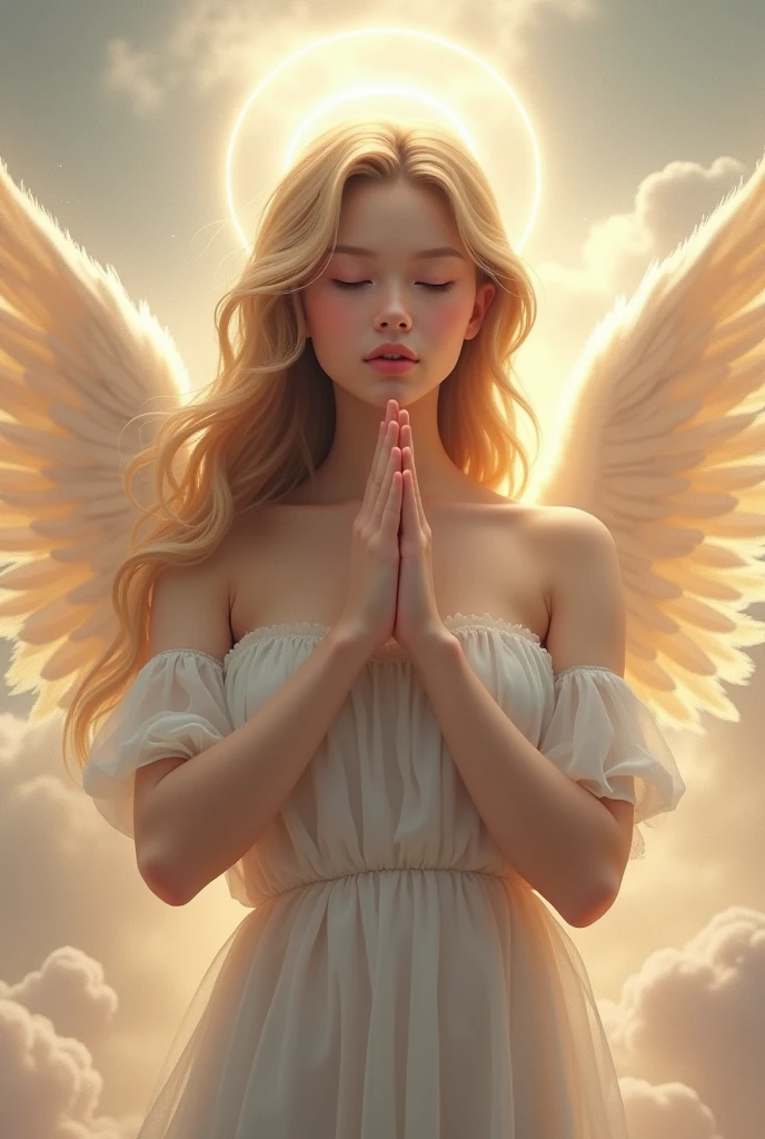 Angel making a sign of silence