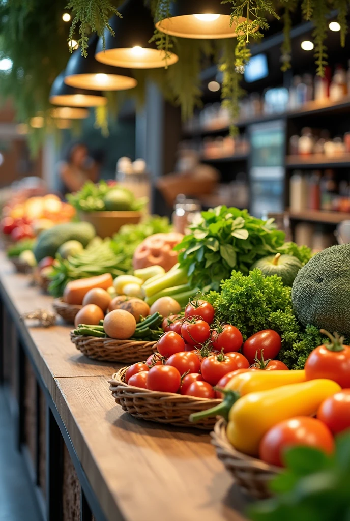 Create an eco-friendly food zone, ergonomic ,safe .