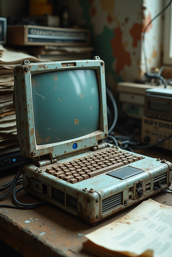 Old rugged laptop