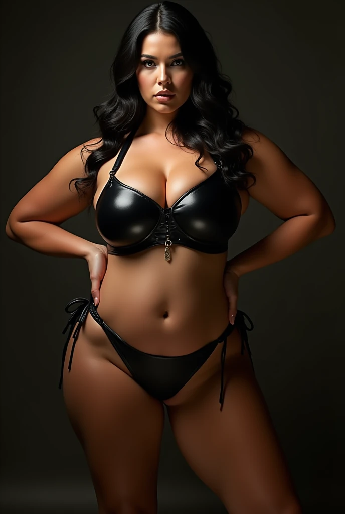Sexy girl big boobs and bom and wearing boots