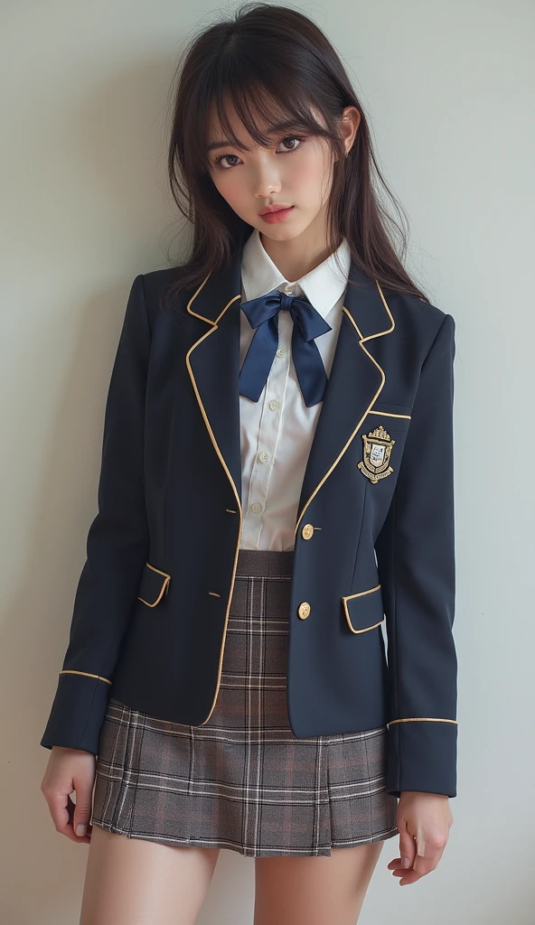  One girl, School Blazer,skirt