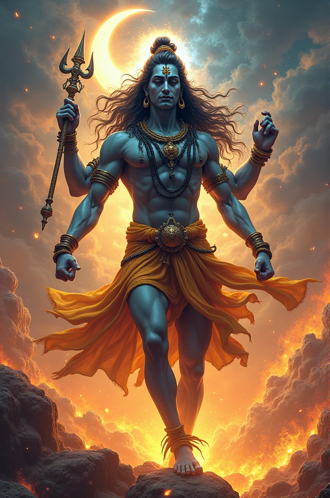 Lord shiva doing tandav 
