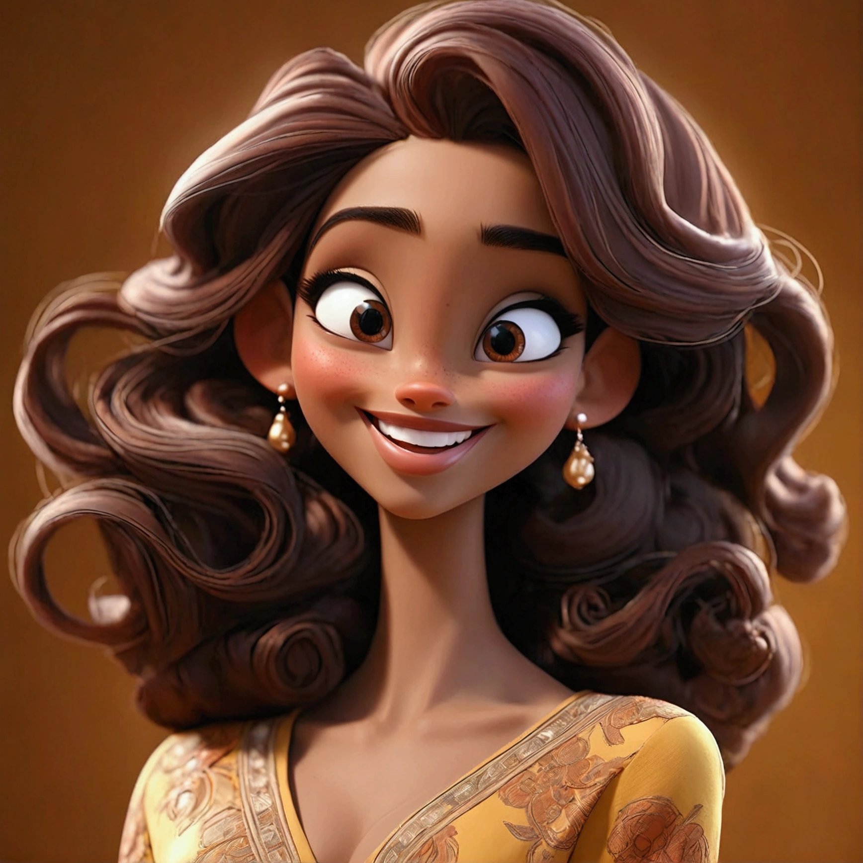 Woman looking happy and well