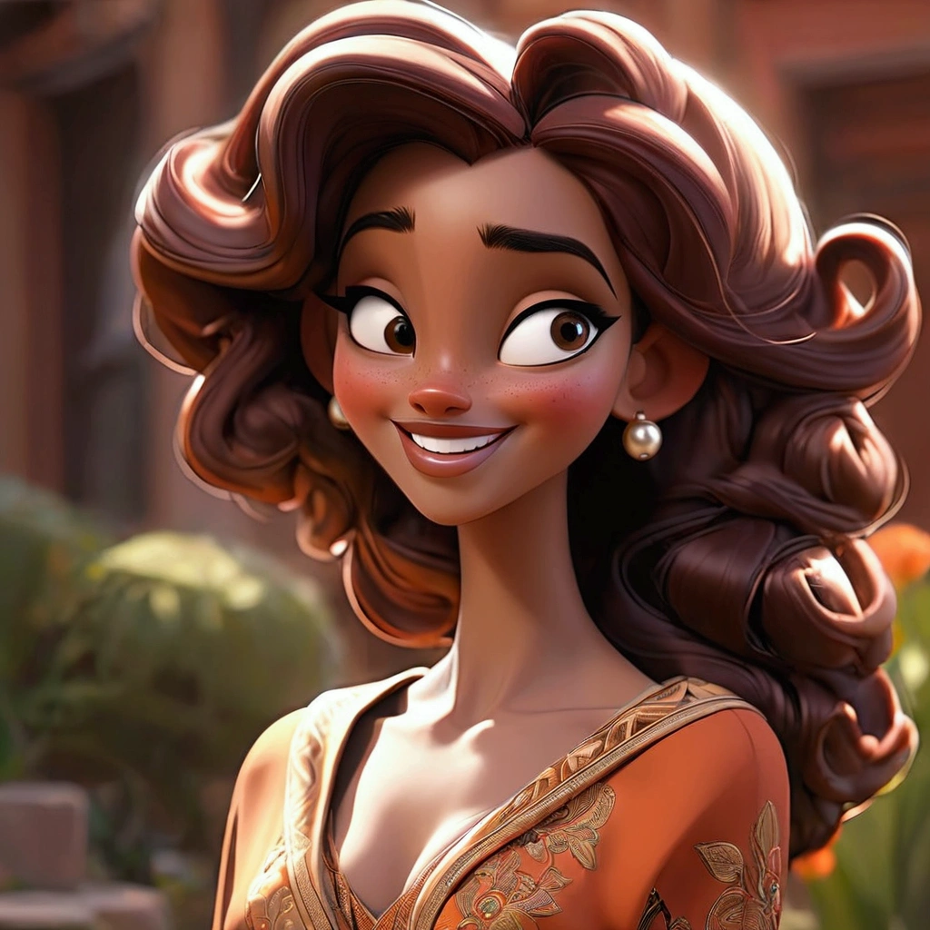 Woman looking happy and well