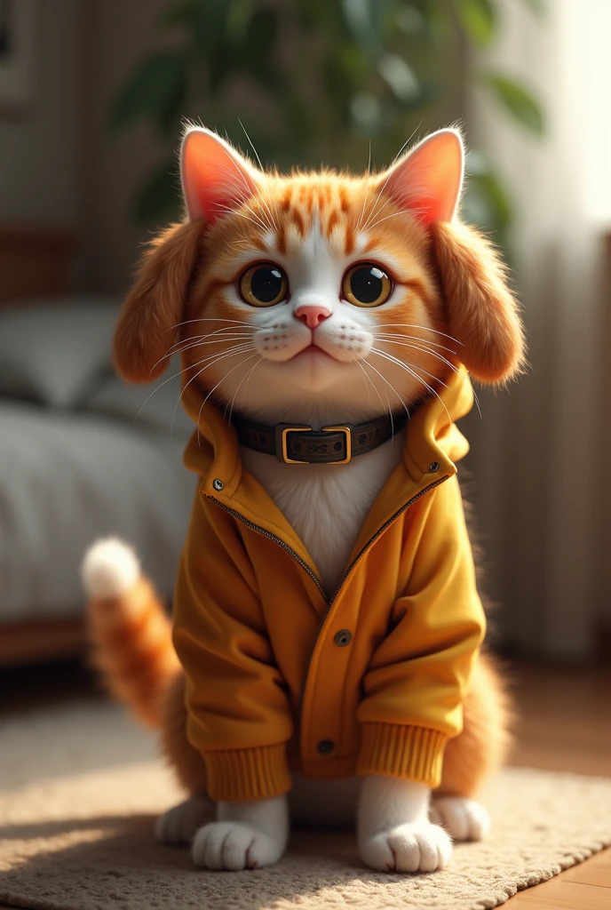 Cat dressed as a dog