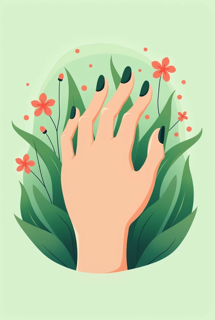 I want to create a logo for my nail salon, se llama we love nails, I want it to be green