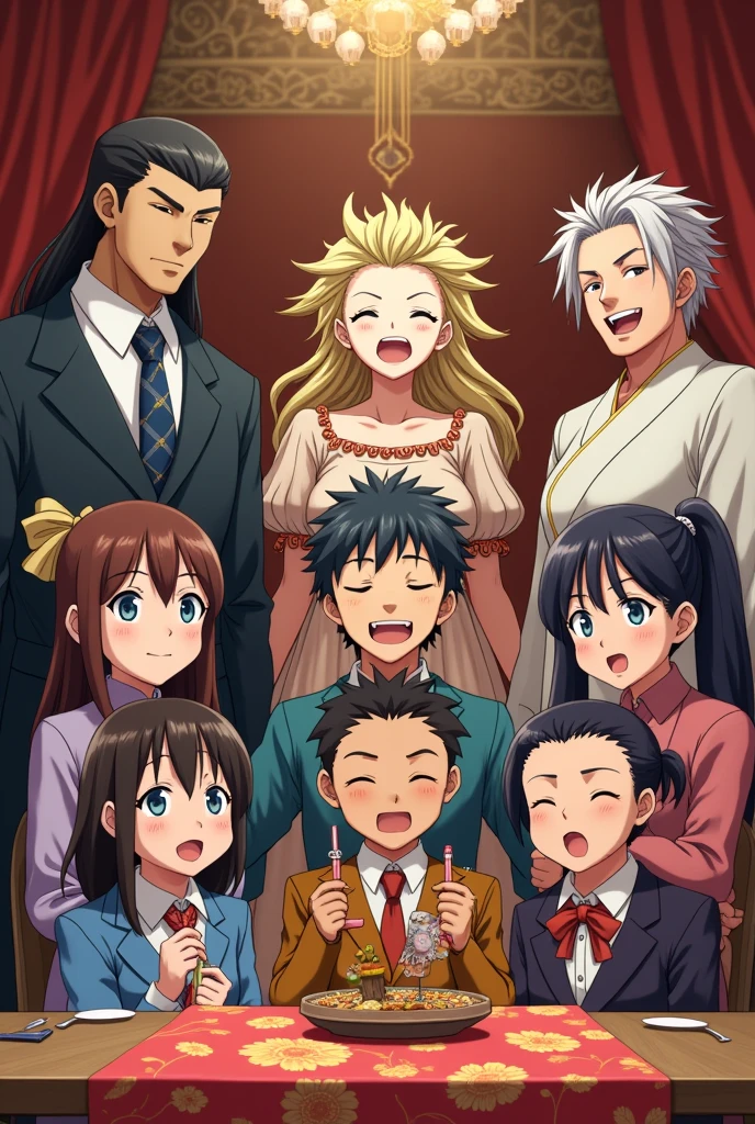 Zoldick family from anime Hunter X hunter happy 