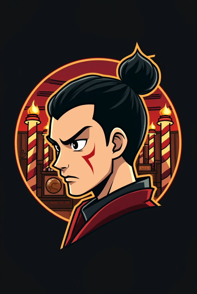 Zuko avatar logo barber shop