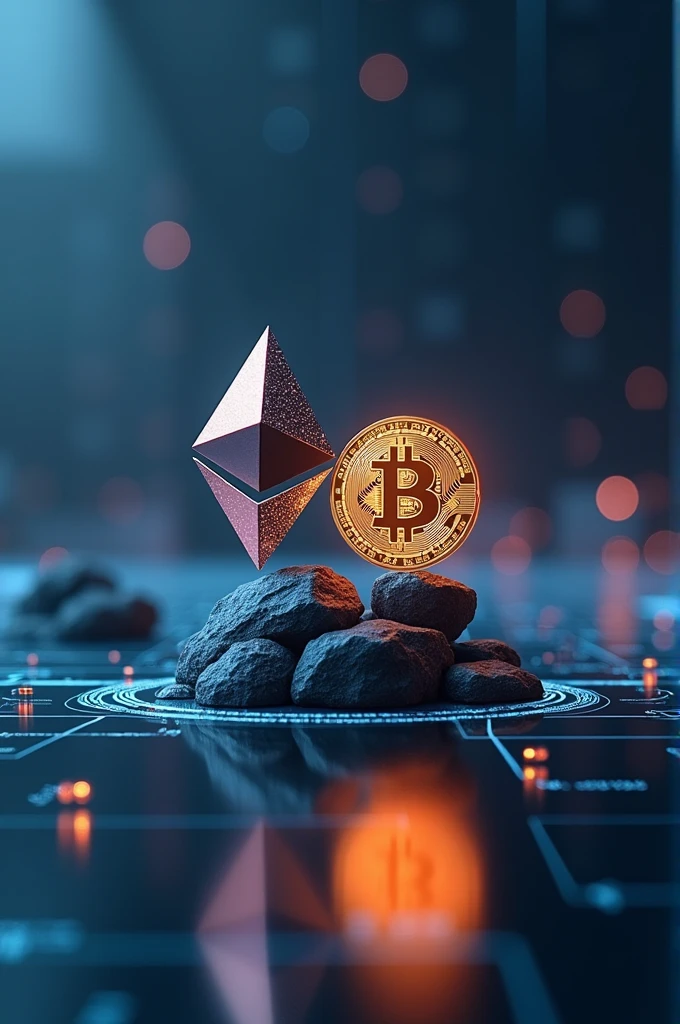 Bitcoin and Ethereum on the balance