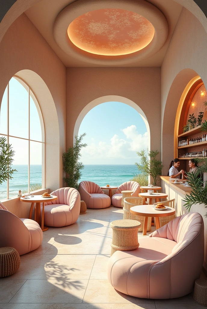 Sea shell modelled cafe