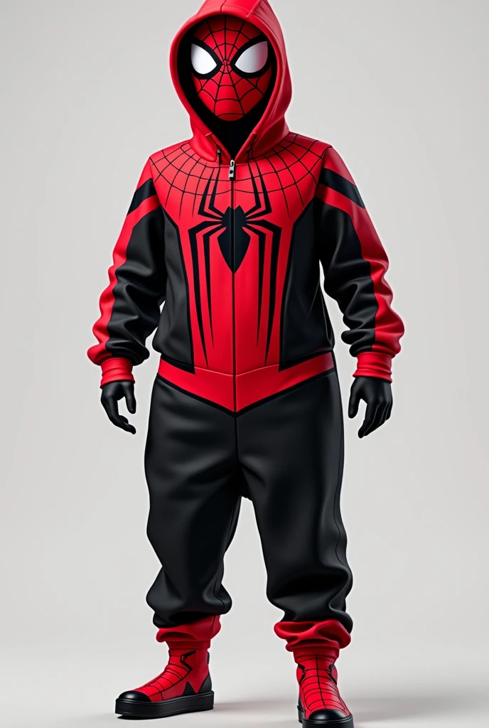 A onesie inspired by Miles Morales' outfit