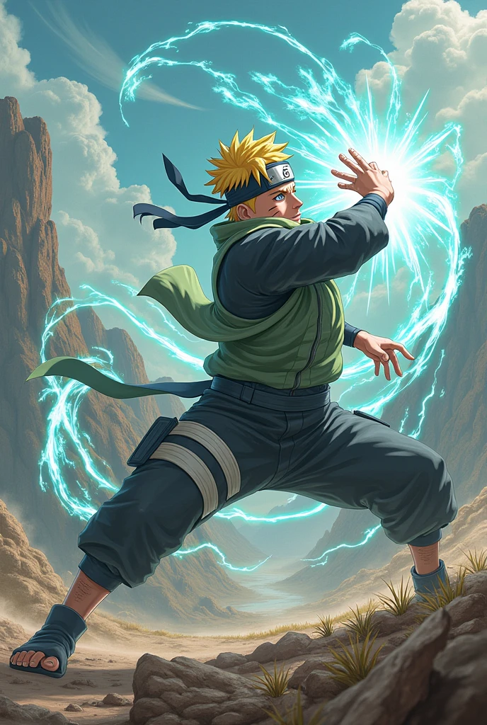 Goky ultra instinct fighting with Naruto sage mode