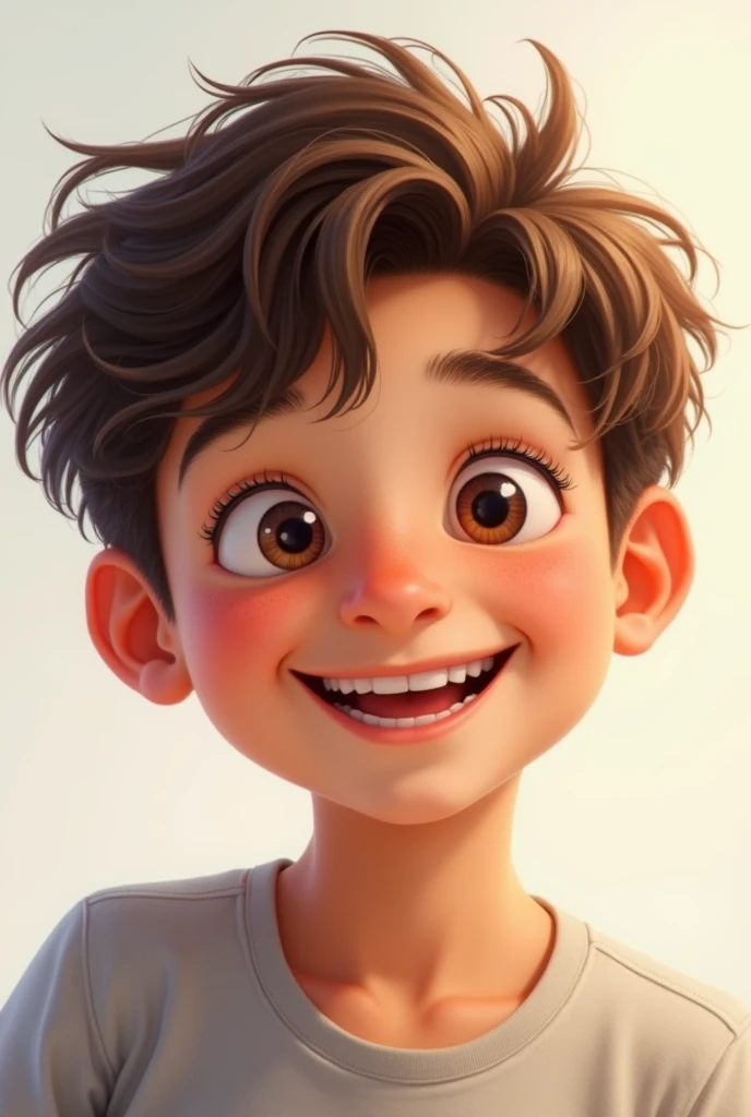 A boy smiling 
