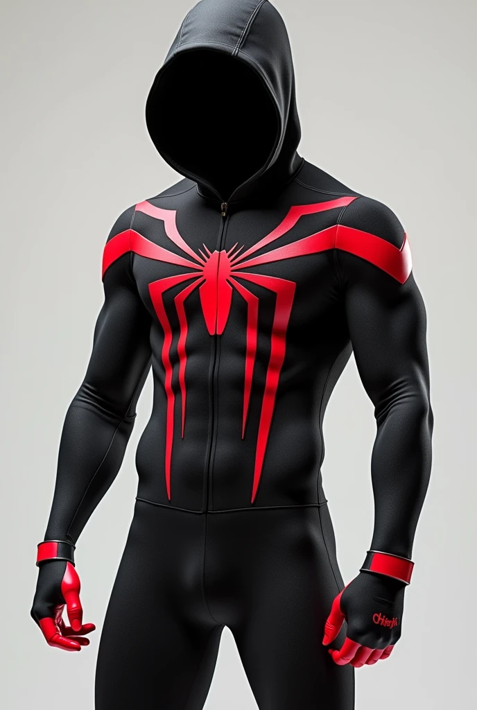 A onesie inspired by Miles Morales' black suit