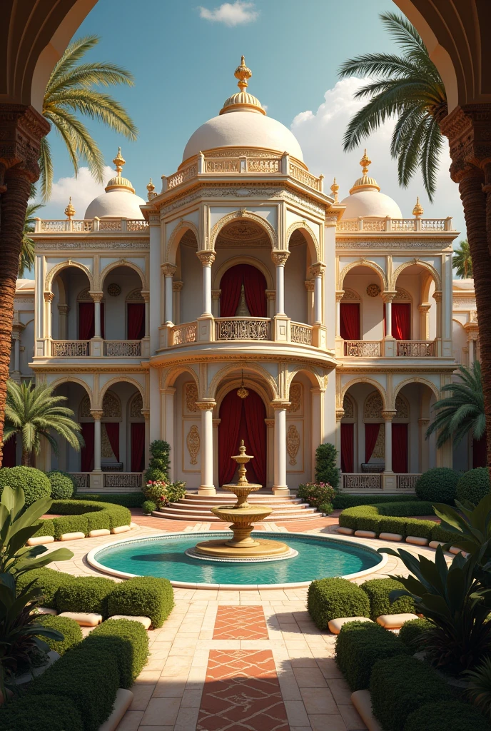 (a big mansion but with harem look