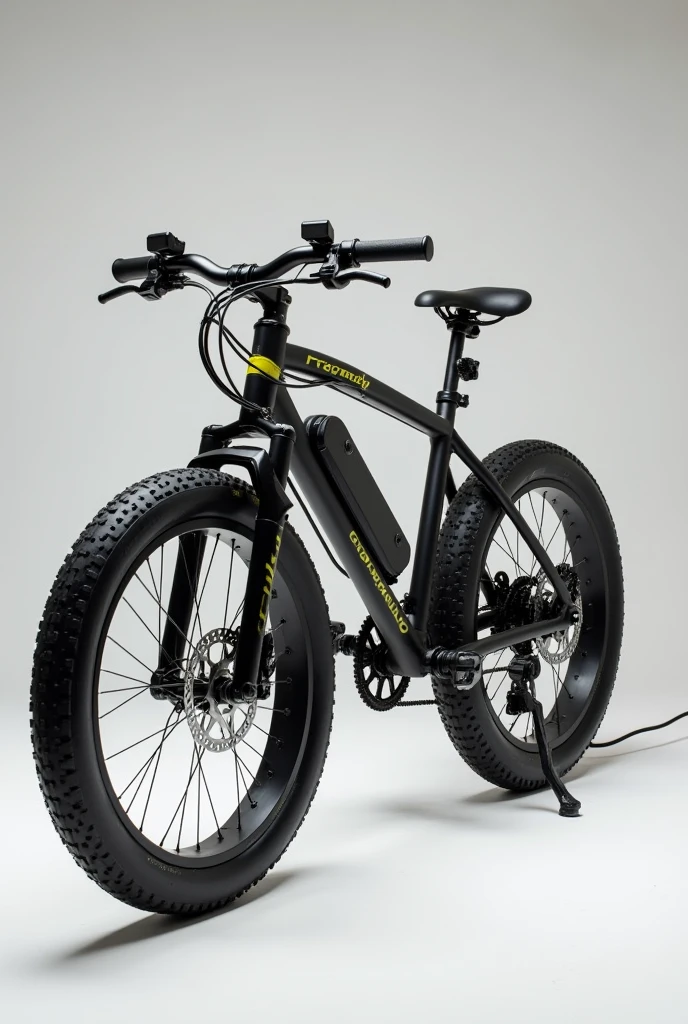 creates an image of a conventional bicycle adapted so that when pedaling, The bicycle drives a generator that produces electricity. This energy can be stored in batteries to charge devices such as mobile phones.