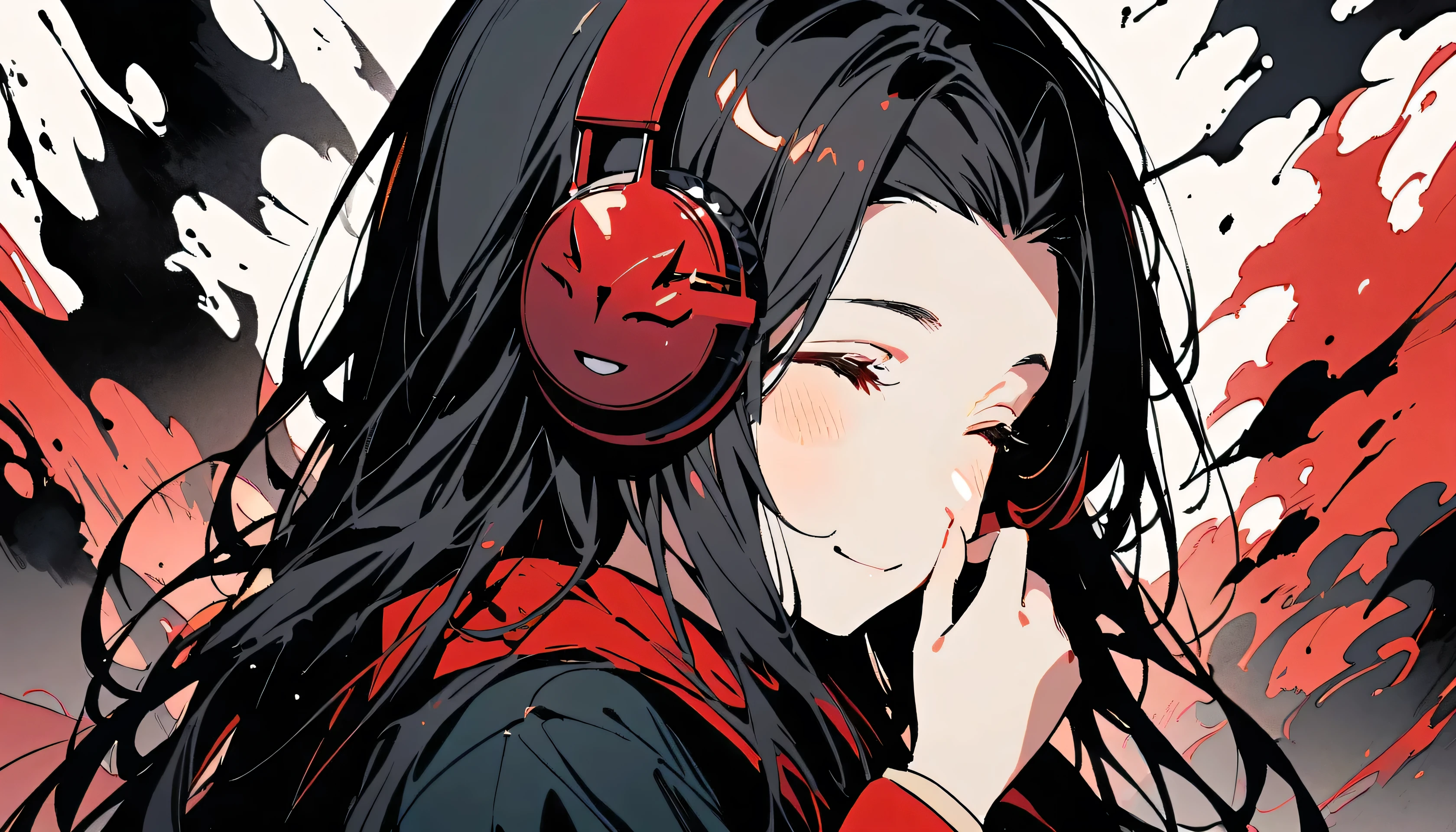 (closed eyes)