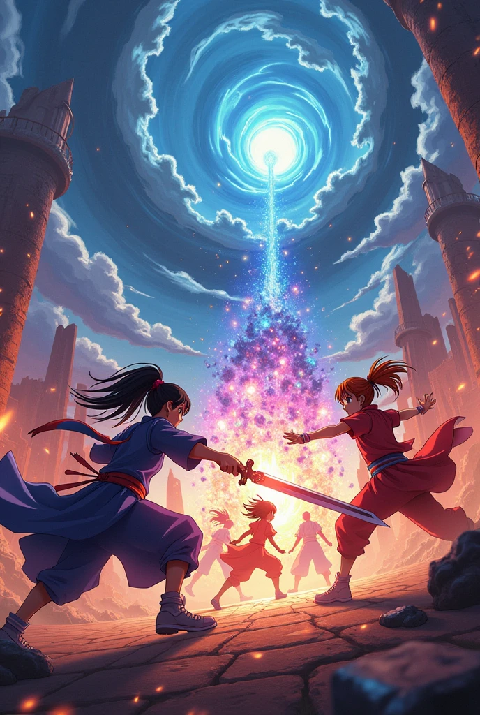 We have to make a thumbnail of YouTube, in it we have to give a background on the side where all the anime characters are fighting, then on the side of that we have to write like, subscribe and comment for our YouTube channel.