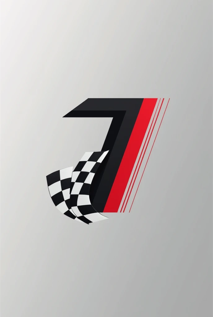 Logo minimalista 1🏁 que se identifique el 1 junto con la bandera a cuadros